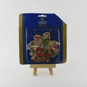 Christmas on Mainstreet - Workshop Santa Claus With Elves Christmas Ornament